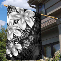 Polynesia Romantic Valentine Garden Flag Sea Turtle Couple With Black Plumeria LT05 - Polynesian Pride