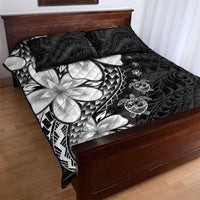 Polynesia Romantic Valentine Quilt Bed Set Sea Turtle Couple With Black Plumeria LT05 - Polynesian Pride