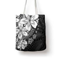 Polynesia Romantic Valentine Tote Bag Sea Turtle Couple With Black Plumeria LT05 - Polynesian Pride