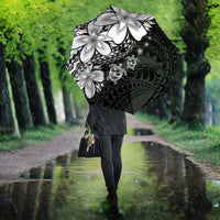 Polynesia Romantic Valentine Umbrella Sea Turtle Couple With Black Plumeria LT05 - Polynesian Pride