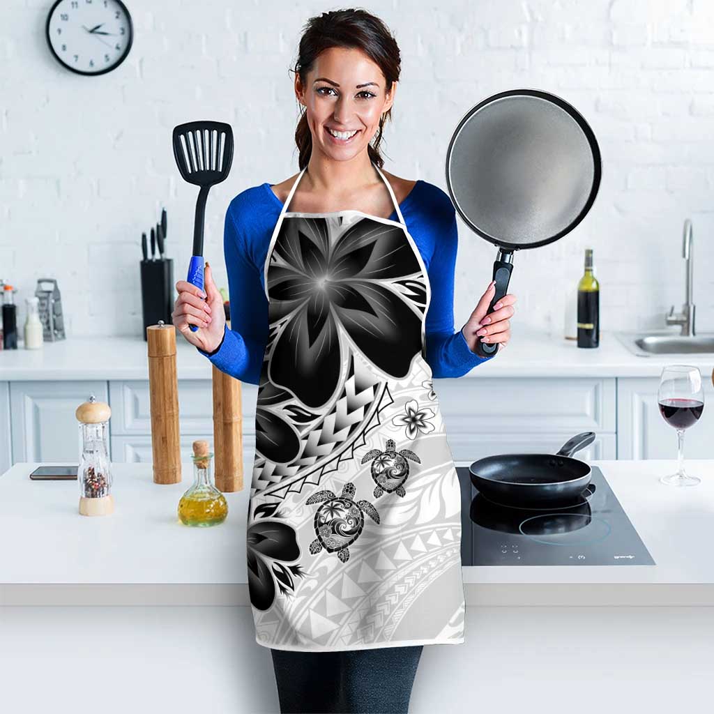 Polynesia Romantic Valentine Apron Sea Turtle Couple With White Plumeria LT05 - Polynesian Pride