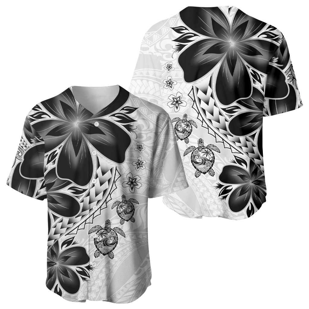 Polynesia Romantic Valentine Baseball Jersey Sea Turtle Couple With White Plumeria LT05 - Polynesian Pride