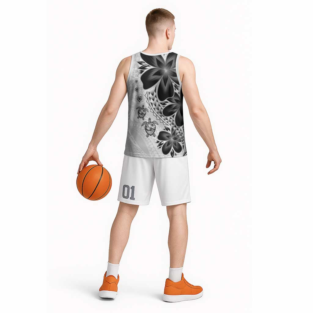 Polynesia Romantic Valentine Basketball Jersey Sea Turtle Couple With White Plumeria LT05 - Polynesian Pride