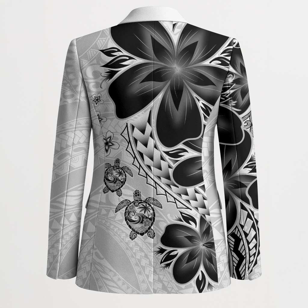 Polynesia Romantic Valentine Blazer Sea Turtle Couple With White Plumeria LT05 - Polynesian Pride