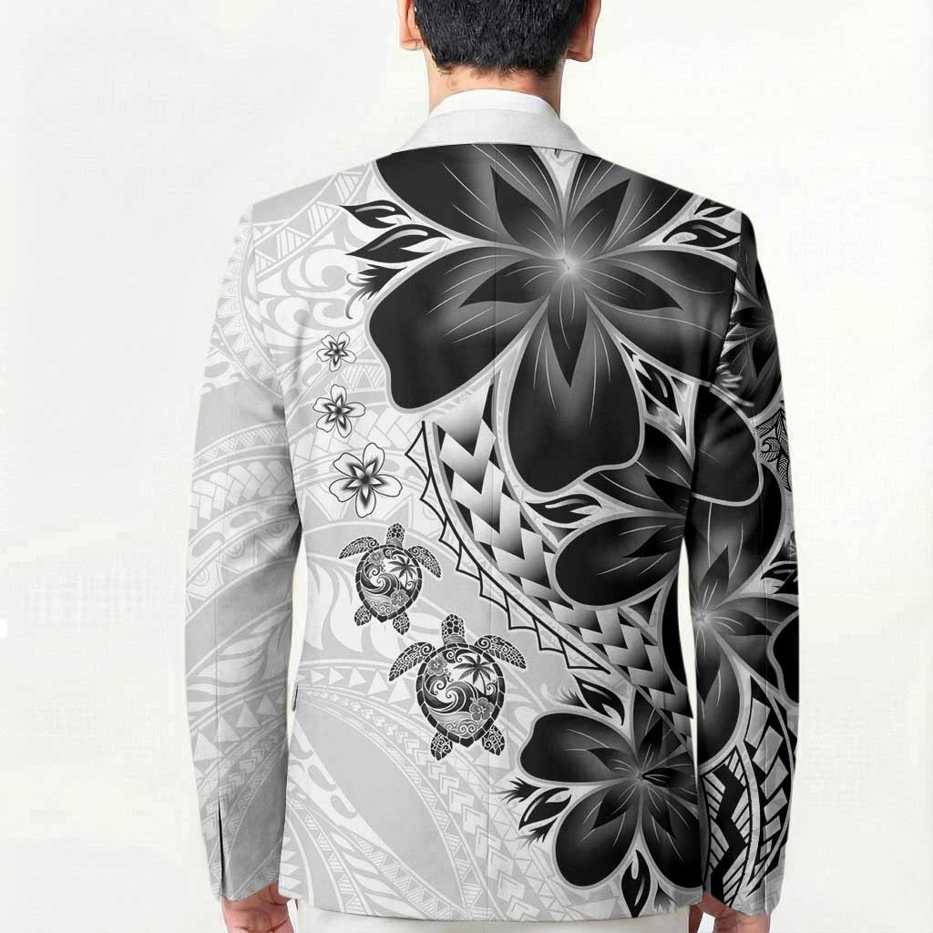 Polynesia Romantic Valentine Blazer Sea Turtle Couple With White Plumeria LT05 - Polynesian Pride