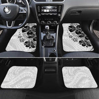 Polynesia Romantic Valentine Car Mats Sea Turtle Couple With White Plumeria
