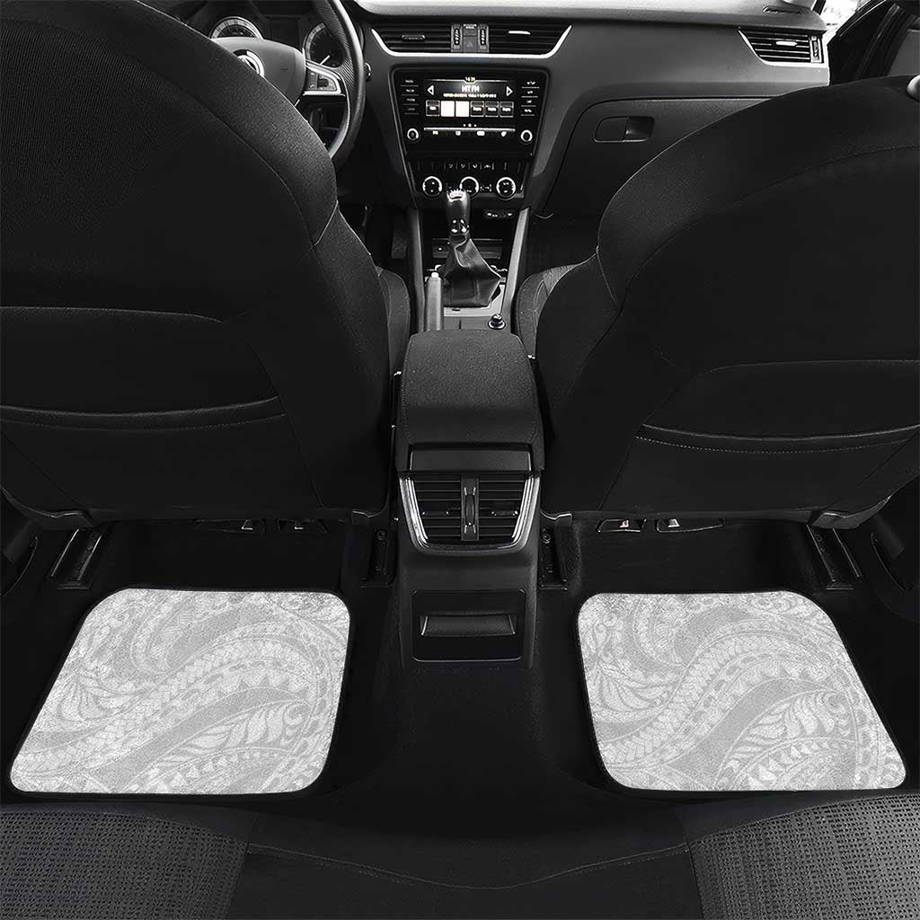 Polynesia Romantic Valentine Car Mats Sea Turtle Couple With White Plumeria