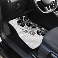 Polynesia Romantic Valentine Car Mats Sea Turtle Couple With White Plumeria