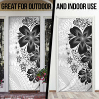 Polynesia Romantic Valentine Door Cover Sea Turtle Couple With White Plumeria LT05 - Polynesian Pride