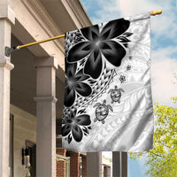 Polynesia Romantic Valentine Garden Flag Sea Turtle Couple With White Plumeria LT05 House Flag White - Polynesian Pride