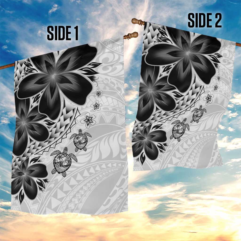 Polynesia Romantic Valentine Garden Flag Sea Turtle Couple With White Plumeria LT05 - Polynesian Pride