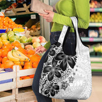 Polynesia Romantic Valentine Grocery Bag Sea Turtle Couple With White Plumeria LT05 - Polynesian Pride