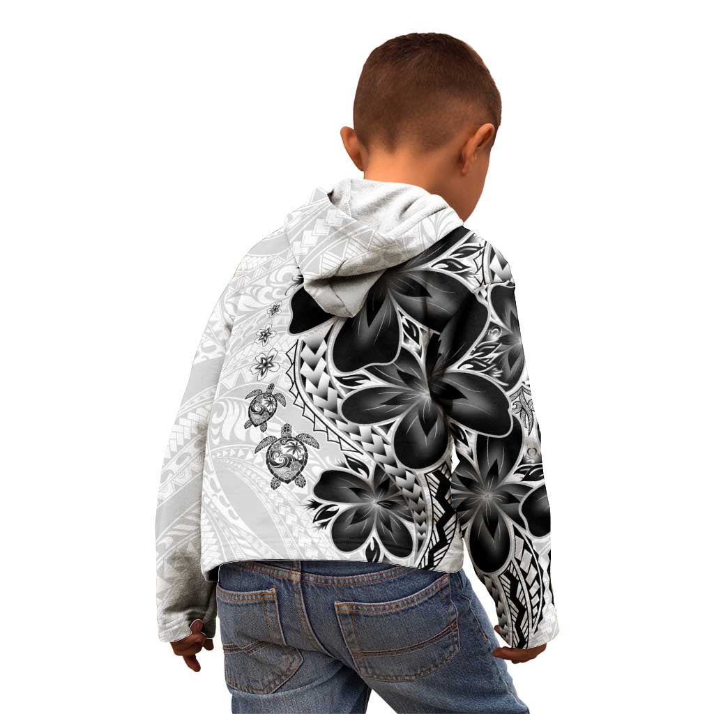 Polynesia Romantic Valentine Kid Hoodie Sea Turtle Couple With White Plumeria LT05 - Polynesian Pride