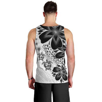 Polynesia Romantic Valentine Men Tank Top Sea Turtle Couple With White Plumeria LT05 - Polynesian Pride