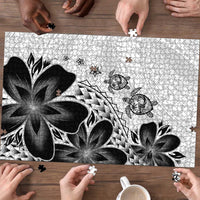 Polynesia Romantic Valentine Puzzle Sea Turtle Couple With White Plumeria LT05 - Polynesian Pride