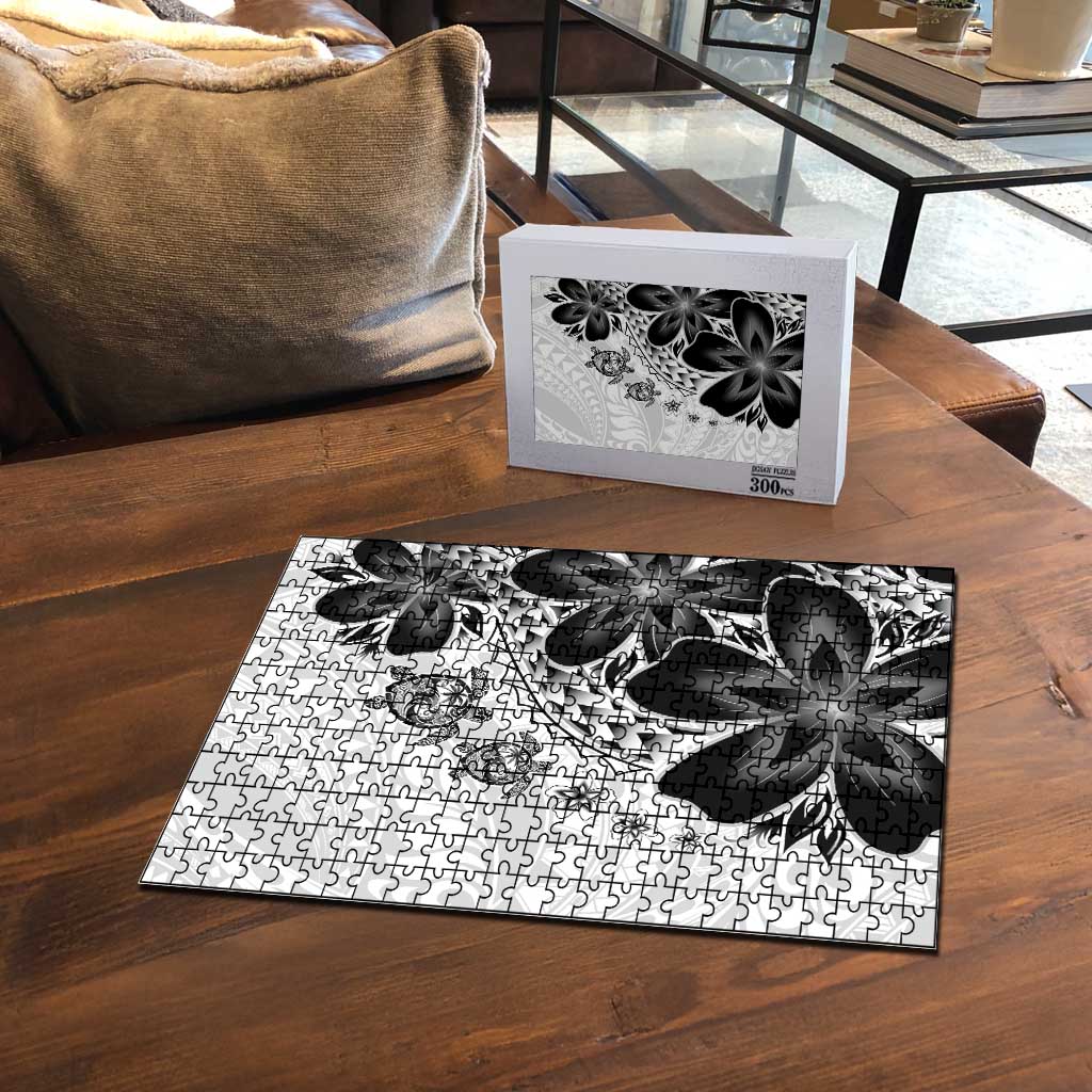 Polynesia Romantic Valentine Puzzle Sea Turtle Couple With White Plumeria LT05 - Polynesian Pride