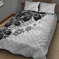 Polynesia Romantic Valentine Quilt Bed Set Sea Turtle Couple With White Plumeria LT05 - Polynesian Pride