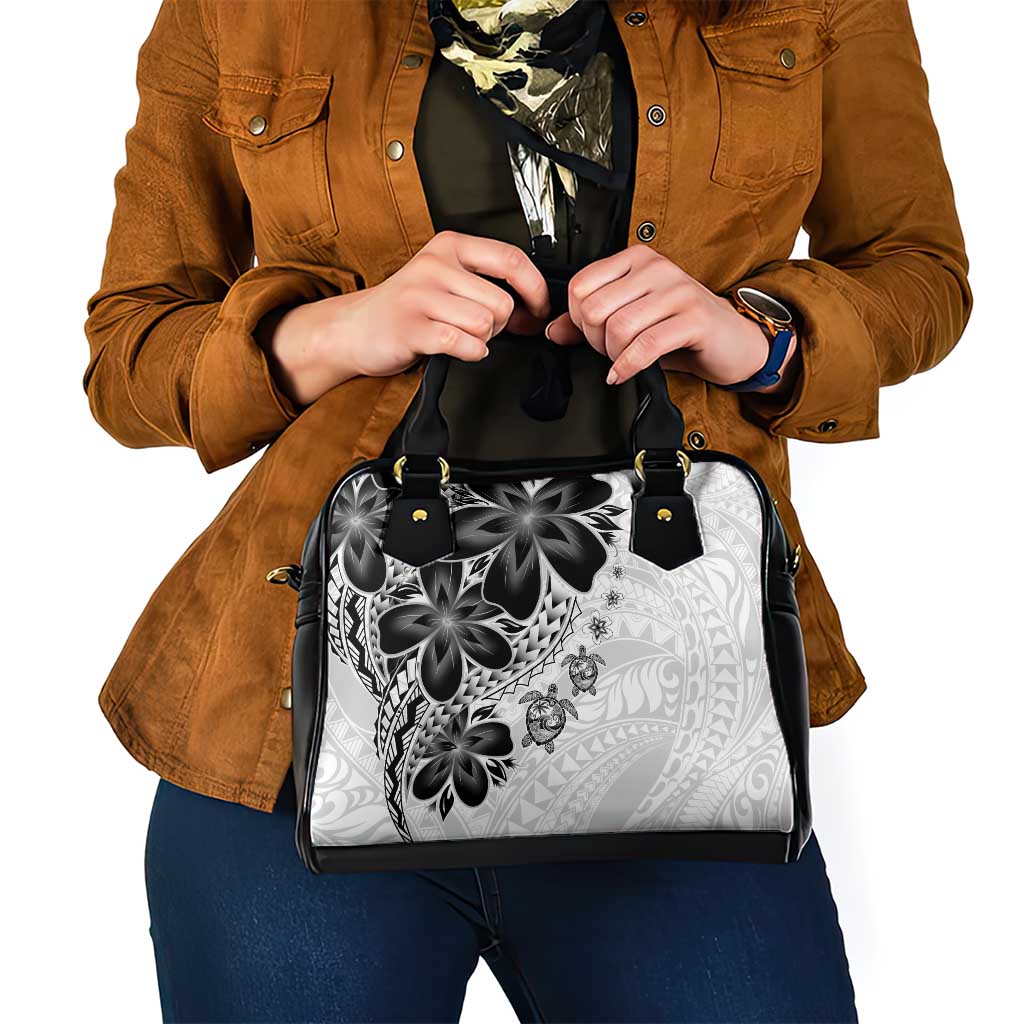Polynesia Romantic Valentine Shoulder Handbag Sea Turtle Couple With White Plumeria LT05 - Polynesian Pride