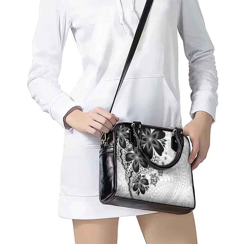 Polynesia Romantic Valentine Shoulder Handbag Sea Turtle Couple With White Plumeria LT05 - Polynesian Pride