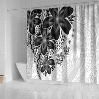 Polynesia Romantic Valentine Shower Curtain Sea Turtle Couple With White Plumeria LT05 - Polynesian Pride