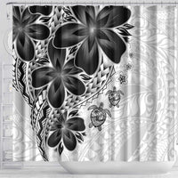 Polynesia Romantic Valentine Shower Curtain Sea Turtle Couple With White Plumeria LT05 - Polynesian Pride