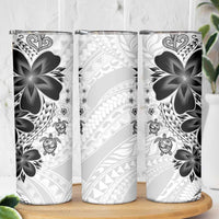 Polynesia Romantic Valentine Skinny Tumbler Sea Turtle Couple With White Plumeria LT05 - Polynesian Pride