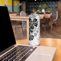 Polynesia Romantic Valentine Skinny Tumbler Sea Turtle Couple With White Plumeria LT05 - Polynesian Pride