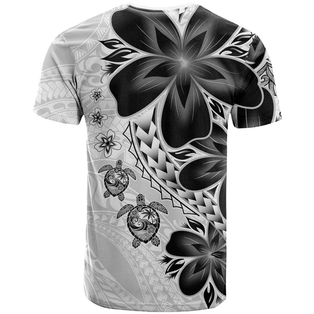 Polynesia Romantic Valentine T Shirt Sea Turtle Couple With White Plumeria LT05 - Polynesian Pride