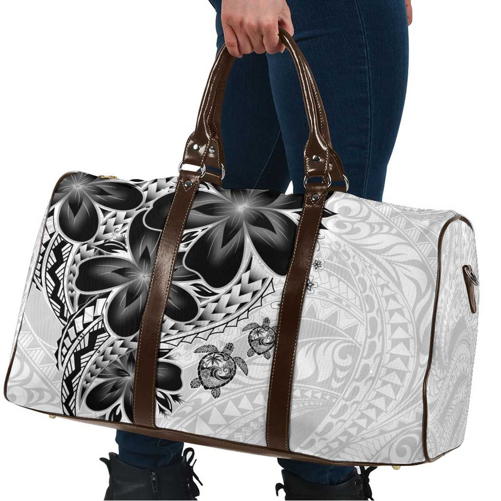 Polynesia Romantic Valentine Travel Bag Sea Turtle Couple With White Plumeria LT05 - Polynesian Pride