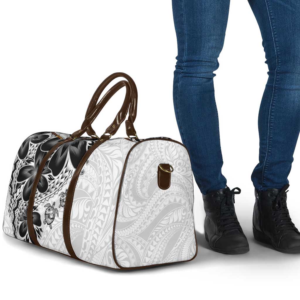 Polynesia Romantic Valentine Travel Bag Sea Turtle Couple With White Plumeria LT05 - Polynesian Pride