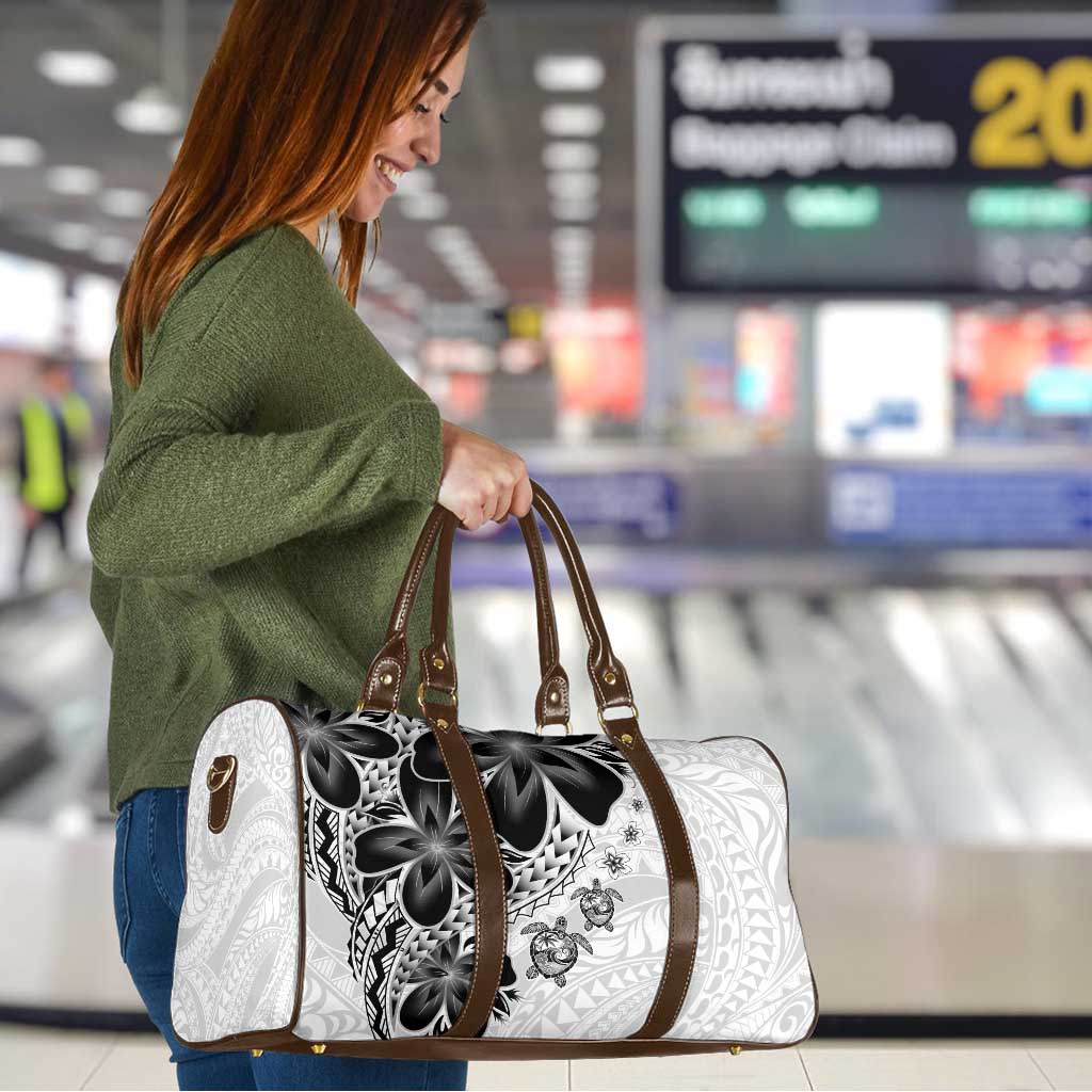 Polynesia Romantic Valentine Travel Bag Sea Turtle Couple With White Plumeria LT05 - Polynesian Pride