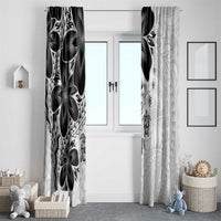 Polynesia Romantic Valentine Window Curtain Sea Turtle Couple With White Plumeria LT05 - Polynesian Pride