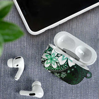 Polynesia Romantic Valentine AirPods Case Sea Turtle Couple With Aqua Gradient Plumeria LT05 - Polynesian Pride