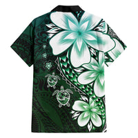 Polynesia Romantic Valentine Family Matching Mermaid Dress and Hawaiian Shirt Sea Turtle Couple With Aqua Gradient Plumeria