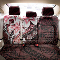 Polynesia Romantic Valentine Back Car Seat Cover Sea Turtle Couple With Red Gradient Plumeria LT05 - Polynesian Pride