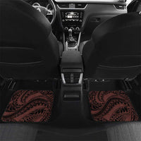 Polynesia Romantic Valentine Car Mats Sea Turtle Couple With Red Gradient Plumeria LT05 Set 2pcs - Back Red - Polynesian Pride