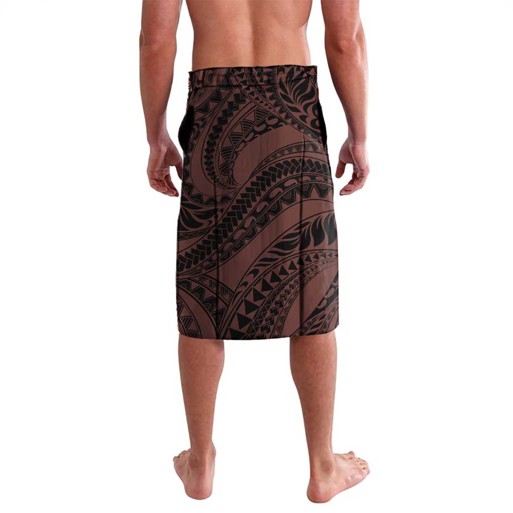 Polynesia Romantic Valentine Lavalava Sea Turtle Couple With Red Gradient Plumeria