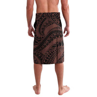 Polynesia Romantic Valentine Lavalava Sea Turtle Couple With Red Gradient Plumeria