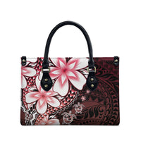 Polynesia Romantic Valentine Leather Bag Sea Turtle Couple With Red Gradient Plumeria LT05 - Polynesian Pride