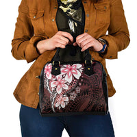 Polynesia Romantic Valentine Shoulder Handbag Sea Turtle Couple With Red Gradient Plumeria LT05 - Polynesian Pride