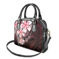 Polynesia Romantic Valentine Shoulder Handbag Sea Turtle Couple With Red Gradient Plumeria LT05 - Polynesian Pride