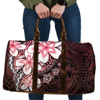 Polynesia Romantic Valentine Travel Bag Sea Turtle Couple With Red Gradient Plumeria LT05 Red - Polynesian Pride