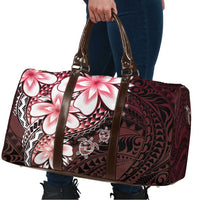 Polynesia Romantic Valentine Travel Bag Sea Turtle Couple With Red Gradient Plumeria LT05 - Polynesian Pride