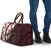 Polynesia Romantic Valentine Travel Bag Sea Turtle Couple With Red Gradient Plumeria LT05 - Polynesian Pride