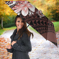 Polynesia Romantic Valentine Umbrella Sea Turtle Couple With Red Gradient Plumeria LT05 - Polynesian Pride