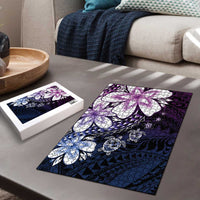 Polynesia Romantic Valentine Puzzle Sea Turtle Couple With Purple Gradient Plumeria LT05 - Polynesian Pride