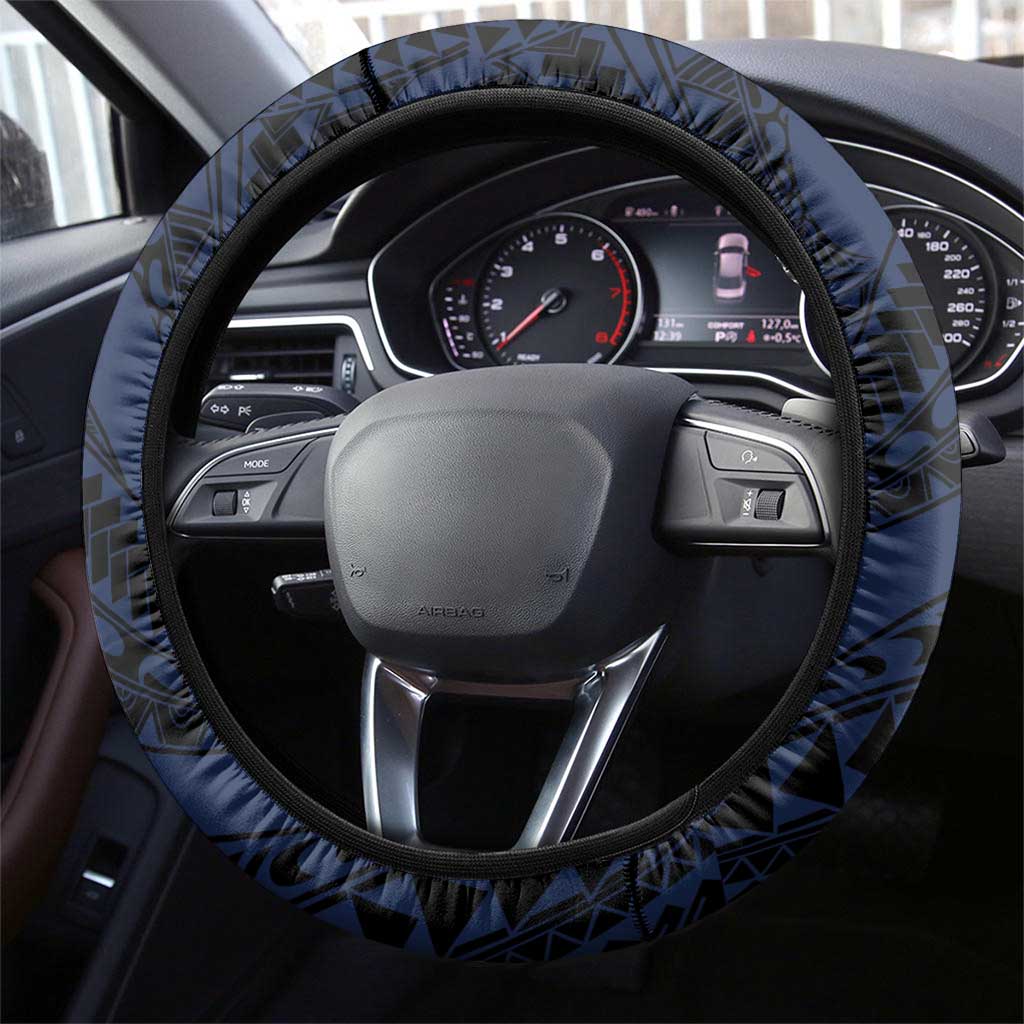 Polynesia Romantic Valentine Steering Wheel Cover Sea Turtle Couple With Purple Gradient Plumeria LT05 - Polynesian Pride