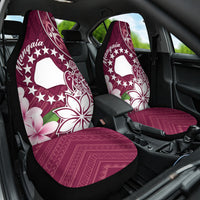 Cook Island Mangaia Gospel Day Car Seat Cover Floral Tribal Pattern