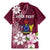 Personalised Cook Island Mangaia Gospel Day Family Matching Mermaid Dress and Hawaiian Shirt Floral Tribal Pattern