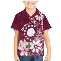 Personalised Cook Island Mangaia Gospel Day Family Matching Mermaid Dress and Hawaiian Shirt Floral Tribal Pattern